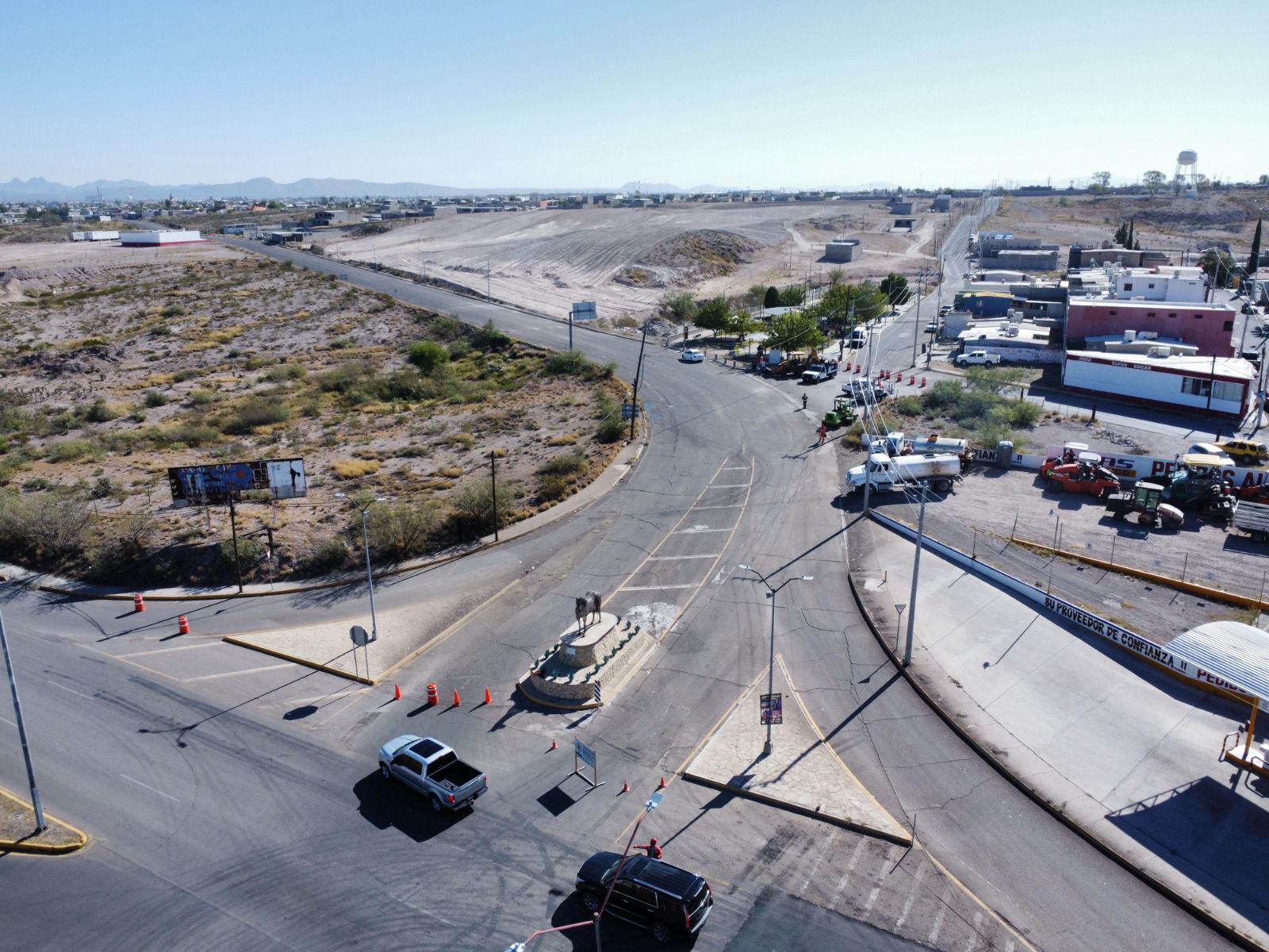 Inician recarpeteo de la avenida Luis H. Álvarez, una de las vialidades más importantes de Camargo