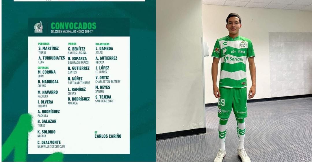 Camarguense Raúl Gutiérrez es convocado a la Selección Nacional Mexicana Sub 17