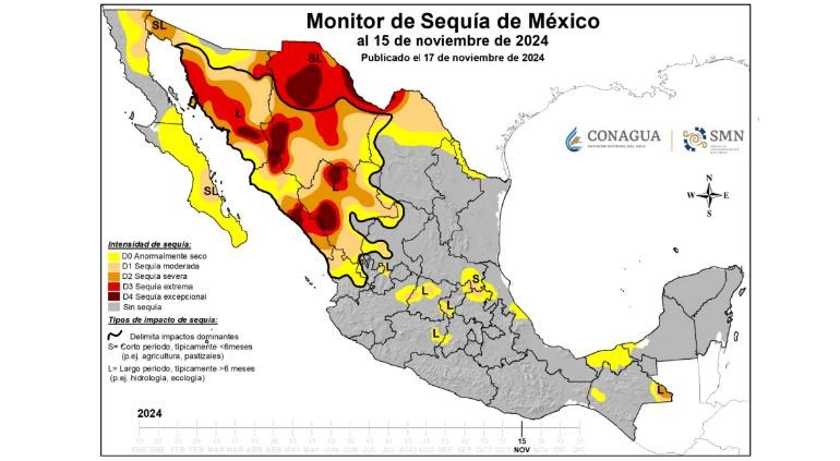 Aumentó la sequía extrema de Chihuahua en la última quincena