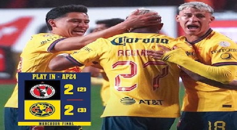 América rescata la liguilla en penales y se medirá al Toluca