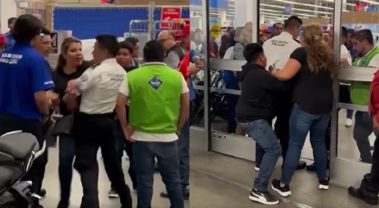 Familia de ladrones se va a los golpes contra guardias de Sam’s