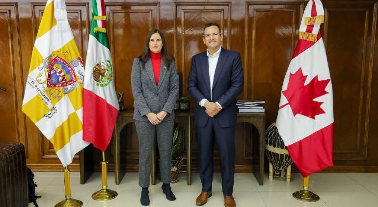 Recibe Bonilla a nueva cónsul de Canadá en Monterrey