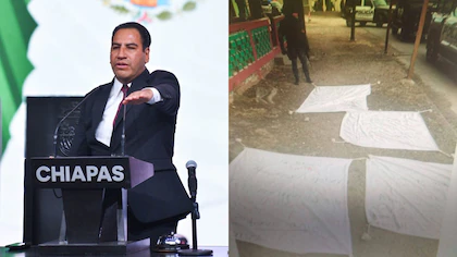 CJNG deja narcomantas al gobernador de Chiapas, Eduardo Ramírez; así respondió el mandatario