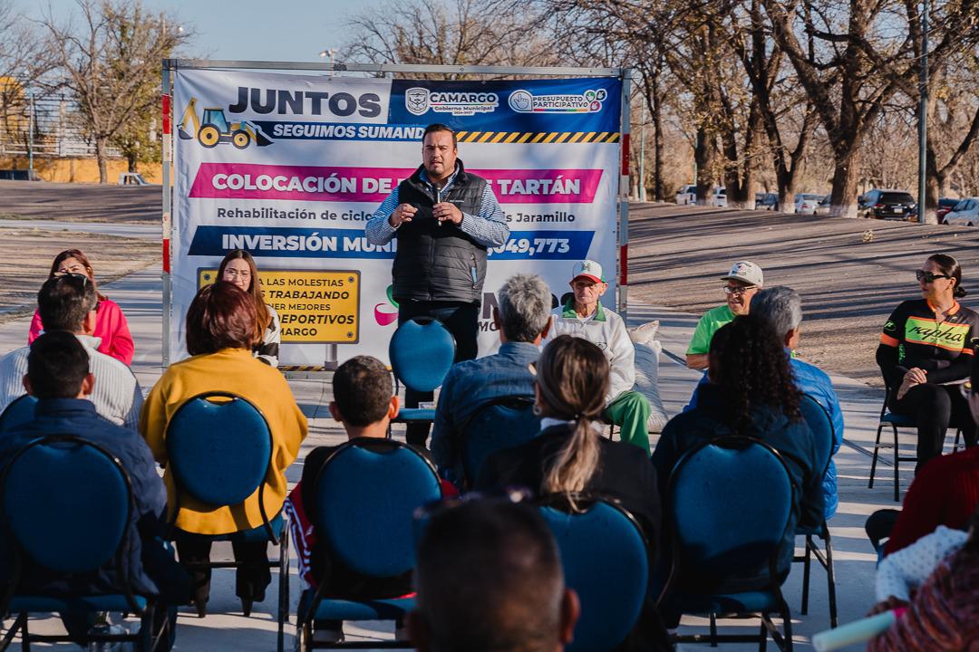 Con la pista de tartán, cumpliremos el sueño de cientos de deportistas camarguenses: Jorge Aldana