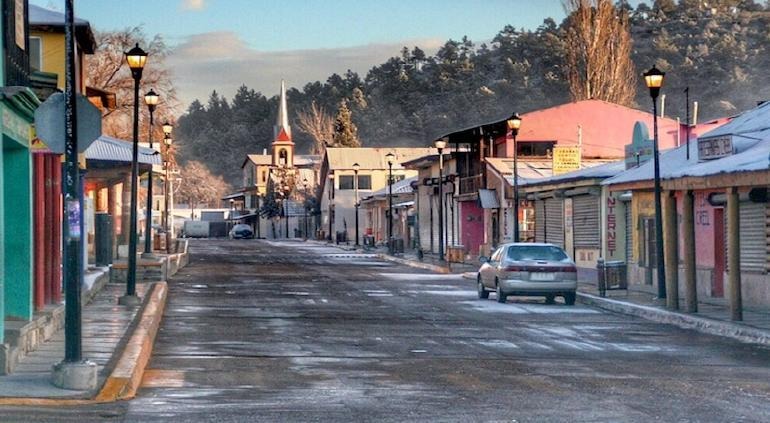 Temósachi la temperatura más fría del estado con -4.7°C