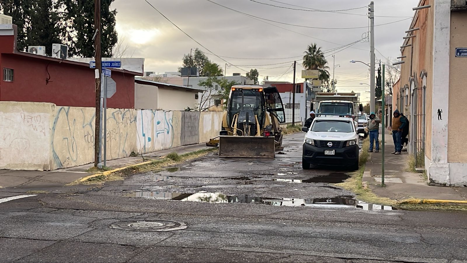 Trabajos de mantenimiento de la JMAS afectan servicio de agua en la calle Lerdo de Tejada