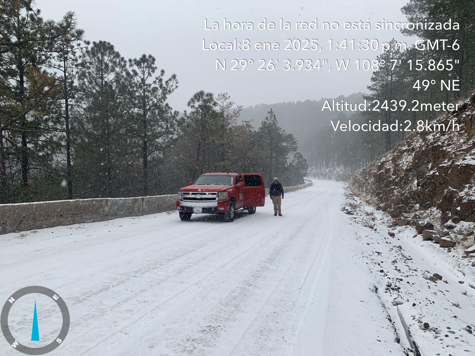 Actualiza CEPC información sobre condiciones climáticas y tramos carreteros cerrados por Segunda Tormenta Invernal