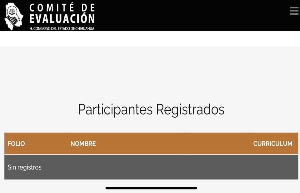 Sin registros para participar en la Elección Judicial