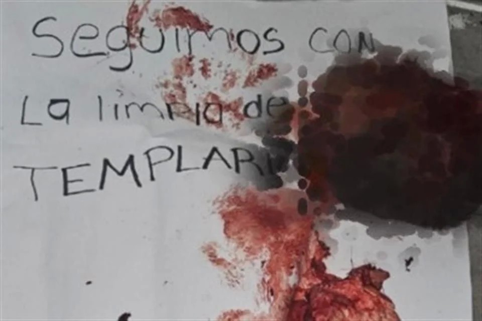 Dejan tres cabezas humanas en Apatzingán