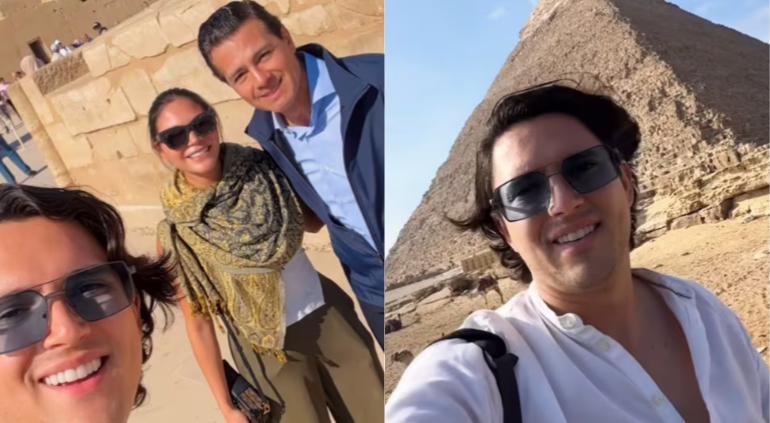 Reveló influencer de qué habló con Peña Nieto tras encuentro en Egipto