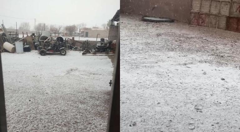 Llegaron las nevadas a Janos y Nuevo Casas Grandes 🎦