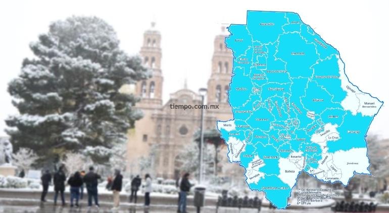 Día 3 de tormenta: Ha nevado en estos 46 municipios de Chihuahua