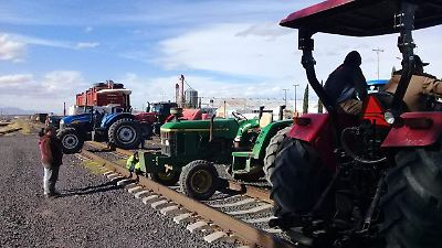 Agricultures de Chihuahua protestan en contra del Gobierno Federal