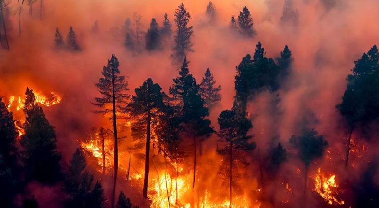 Fuertes incendios forestales consumen sur de Chile