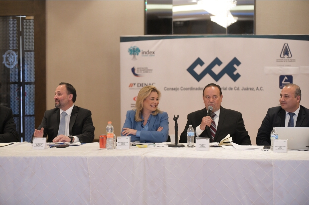 Maru Campos estrecha lazos con el sector privado en reunión con el Consejo Coordinador Empresarial en Juárez