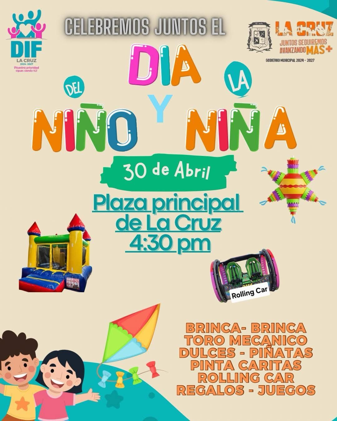 Festejos por el Día del Niño en La Cruz: Un Día de Diversión y Alegría
