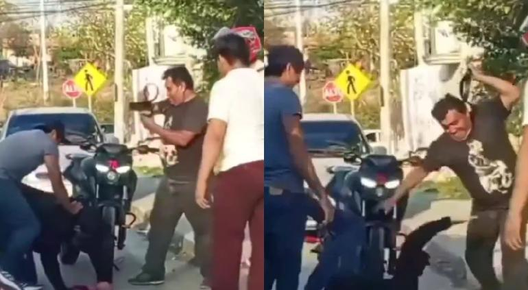 Vecinos agarraron a cintarazos a ladrón en Campeche