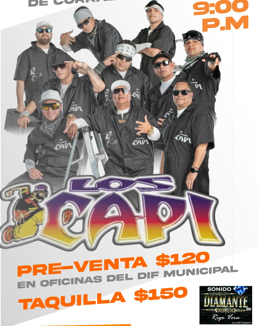 Los Capi este sabado 12 de abril en Corraleño de Juárez: La Cruz está de fiesta y tú eres nuestro invitado especial»