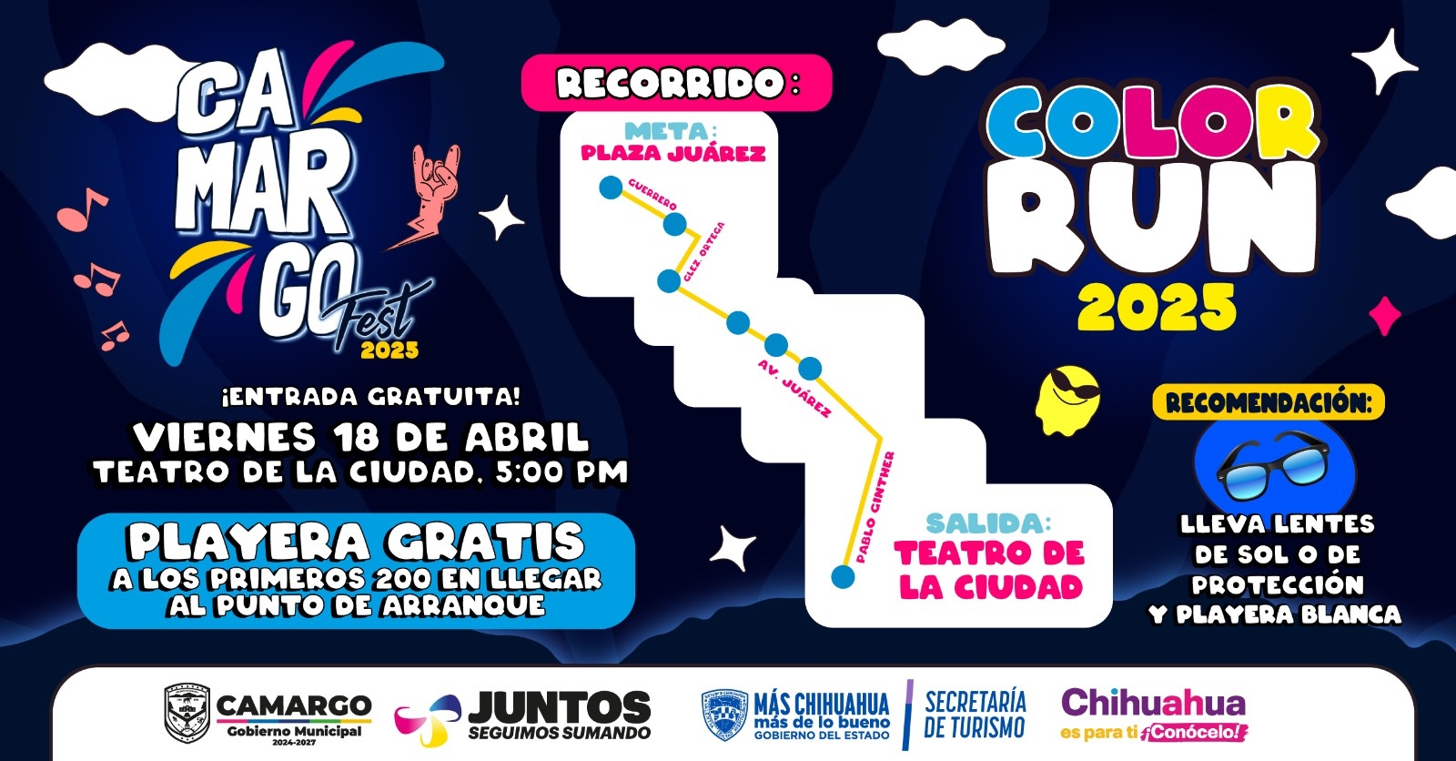 Gran Carrera de Colores este viernes, habrá playera para los primeros 200 en llegar al punto de arranque