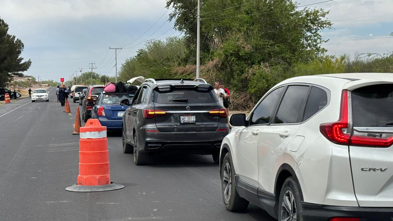 Instalan punto de control en El Rosal; Operativo de Semana Santa Segura en Camargo