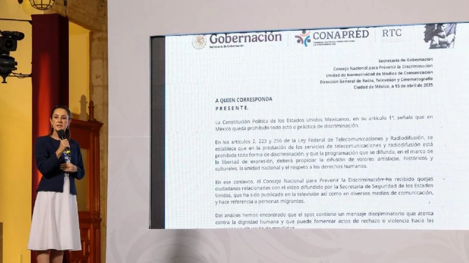 Sheinbaum anuncia reformas para prohibir la propaganda extranjera en medios mexicanos tras spot de Kristi Noem