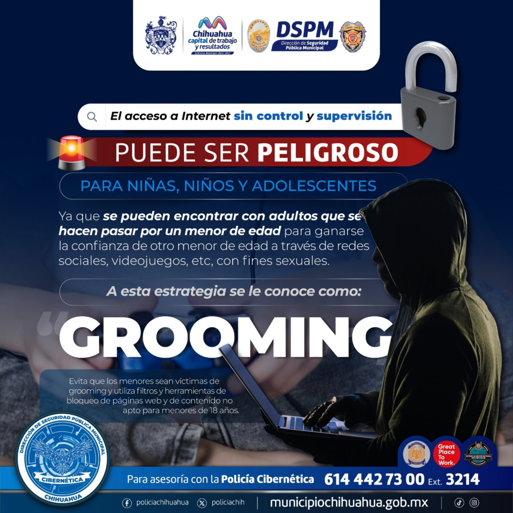 Alerta DSPM sobre el delito virtual de grooming