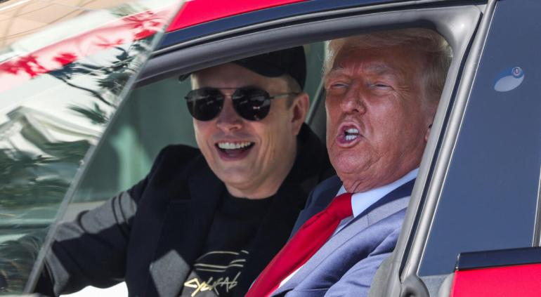 Reducirá Musk trabajo con Trump ante desplome de ganancias en Tesla