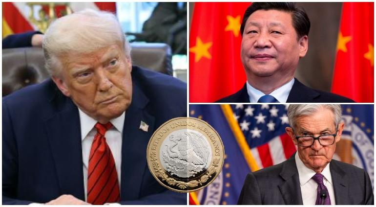 Baja Trump tono con China y Powell; dólar repunta en México