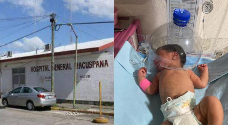 Suspendieron a director de hospital por oxigenar a bebé con botella