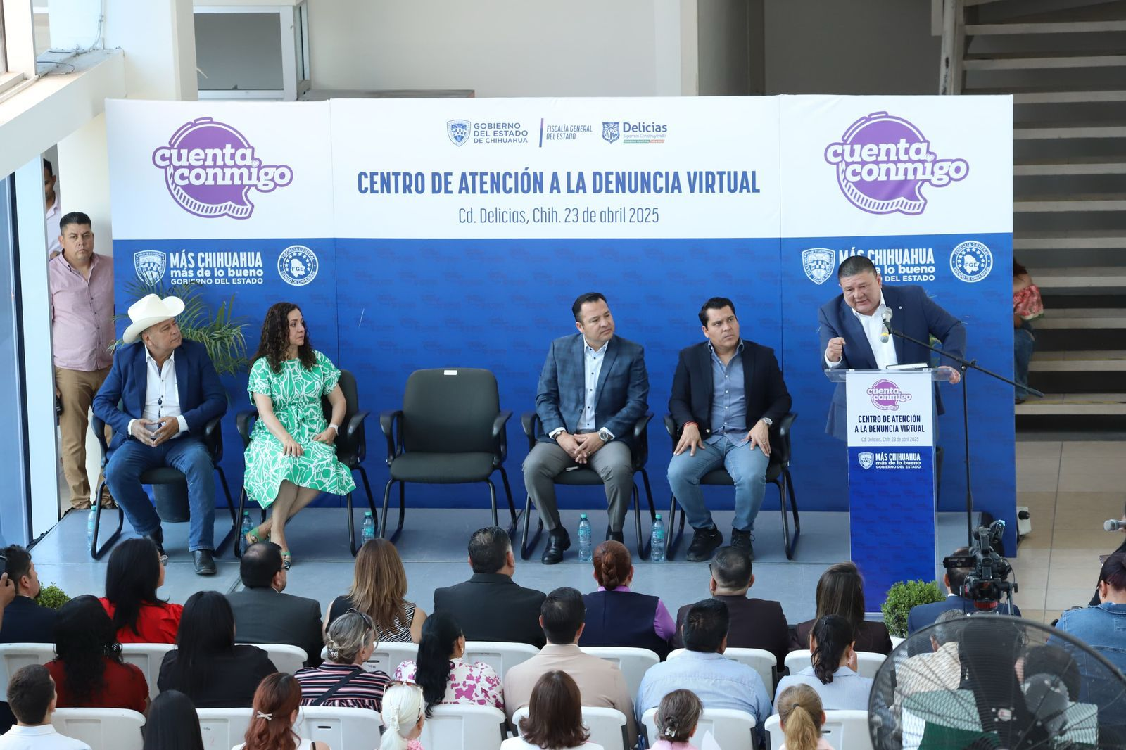 Inaugura Fiscal César Jáuregui módulo de Centro de Atención a la Denuncia Virtual en Delicias