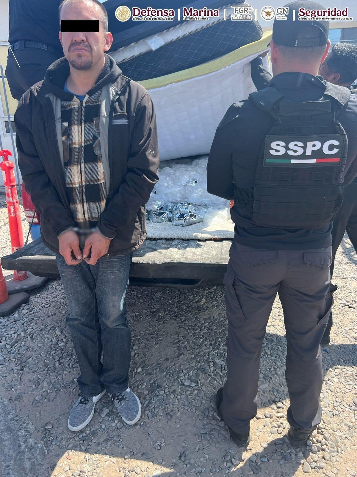 Arrestaron a mexicano con más de 200 kilos de metanfetamina en BC