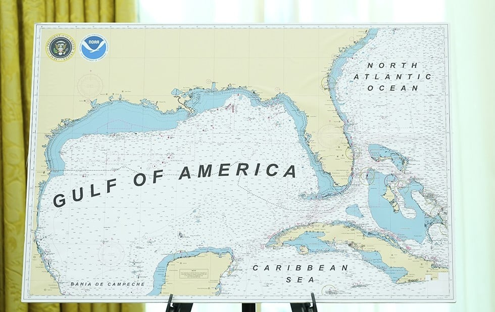 Aprueban cambiar el nombre del Golfo de México a “Golfo de Estados Unidos”