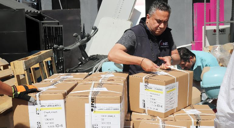 Llegan 18 millones de boletas a Chihuahua para Marrazo federal