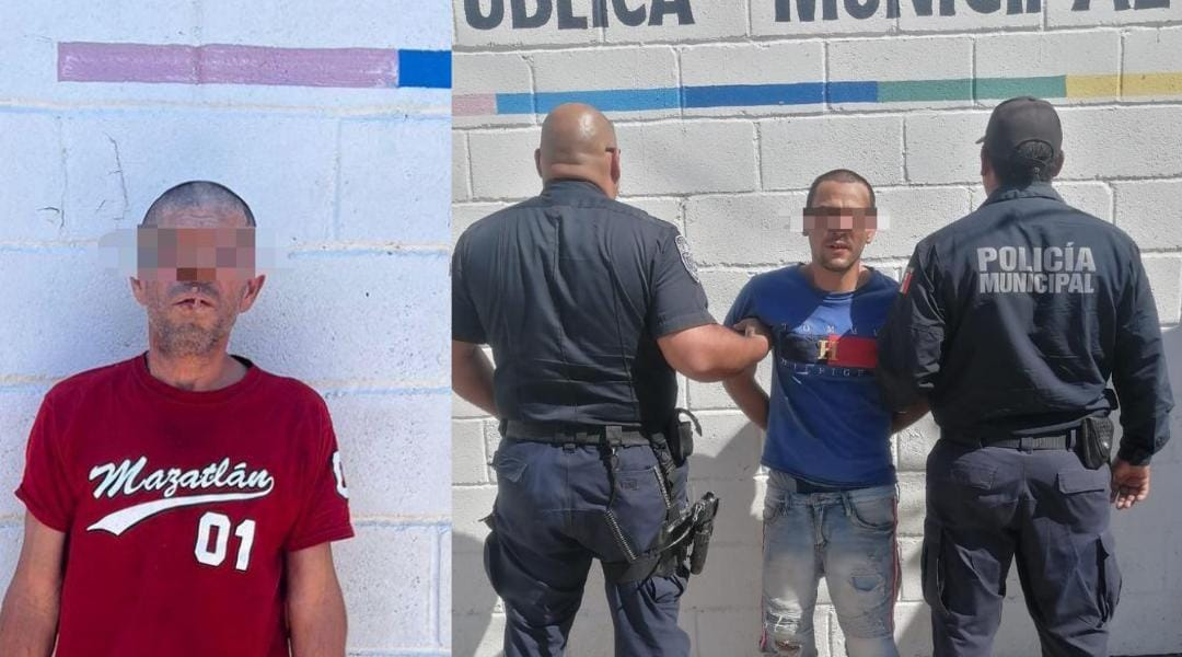 Frustra Seguridad Pública intentos de robo en el centro de Camargo; dos hombres fueron detenidos