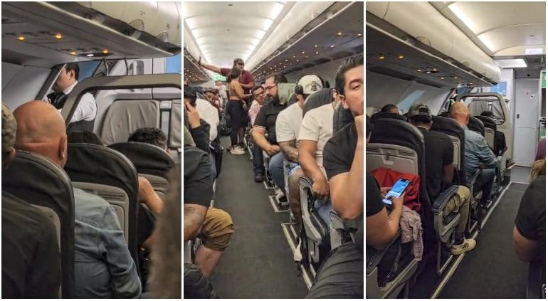 Varados por 40 minutos en avión en Chihuahua
