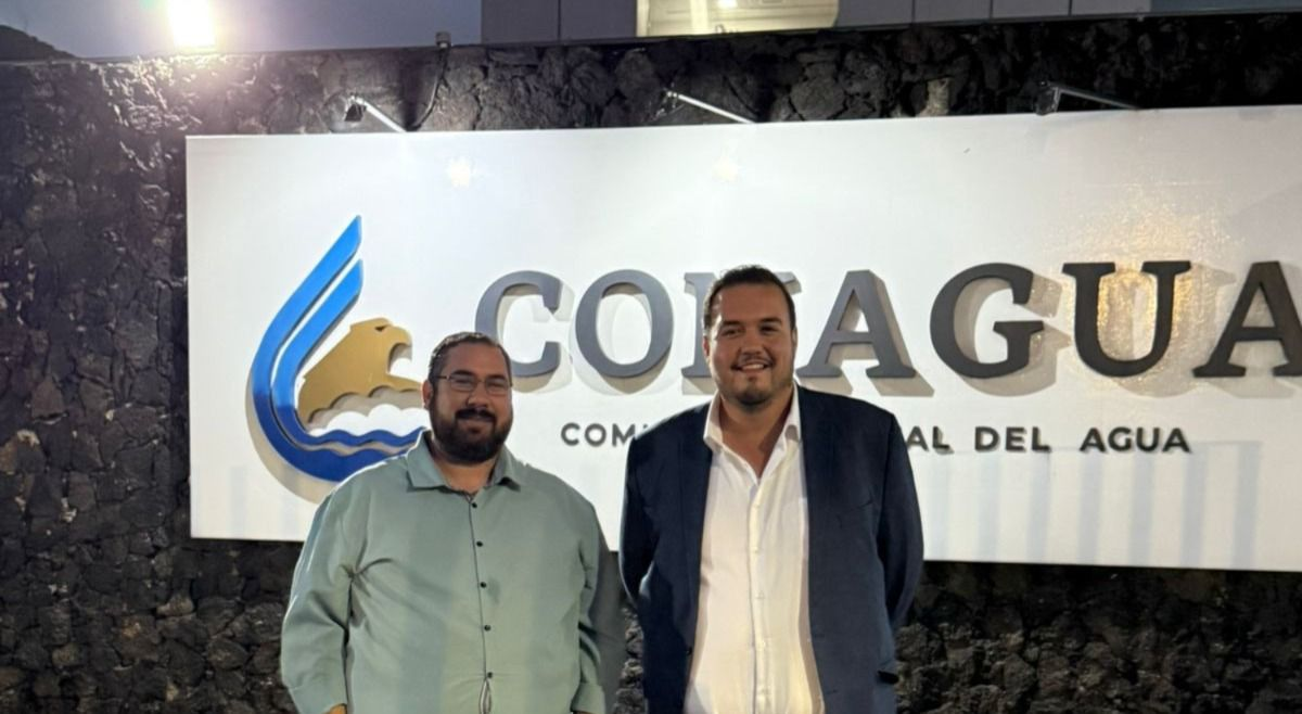 Jorge Aldana sostiene reunión en oficinas de CONAGUA en Ciudad de México: gestiona proyectos prioritarios para Camargo.