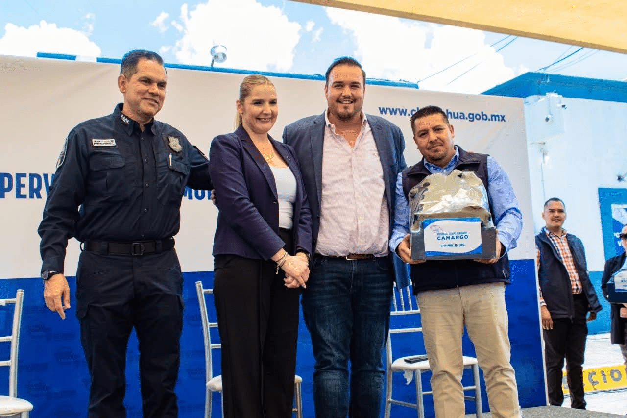 Refuerzan equipamiento de la Dirección de Seguridad Pública Municipal; Jorge Aldana agradece apoyo del Estado