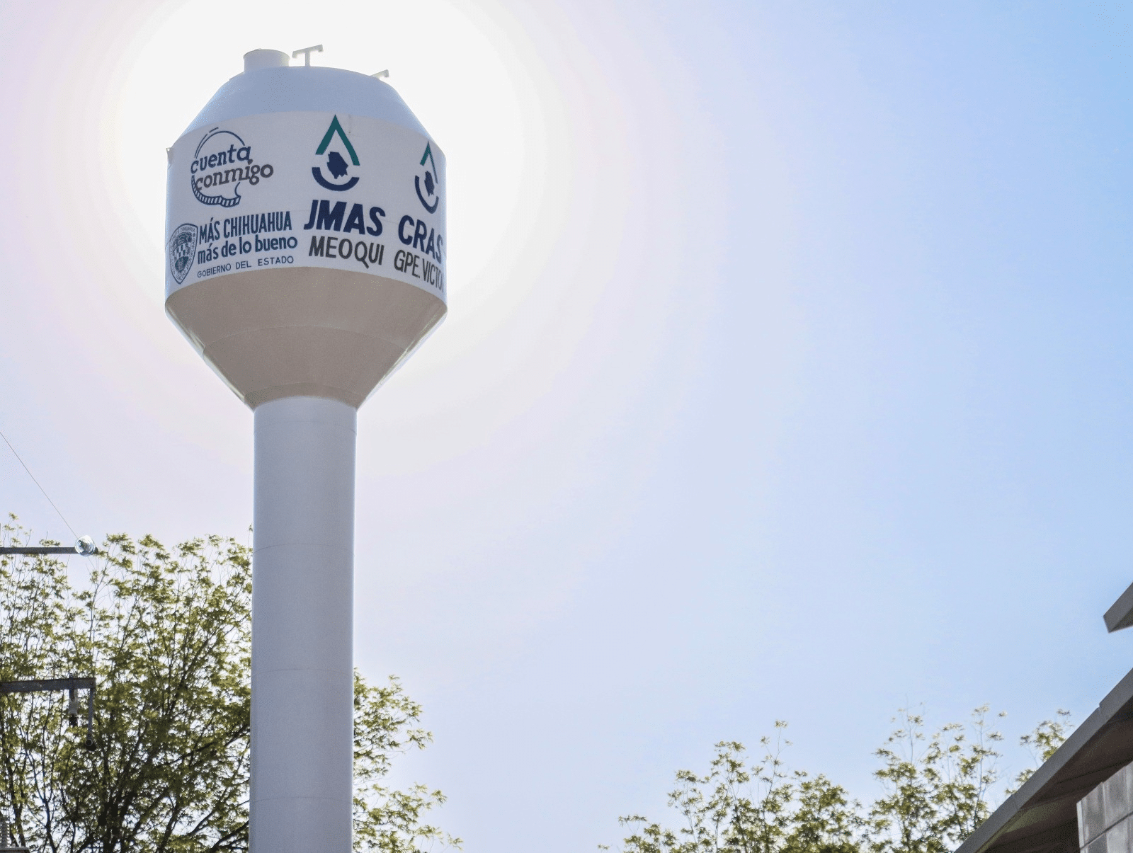 Inaugura JCAS tanque elevado en la comunidad de Guadalupe Victoria en Meoqui