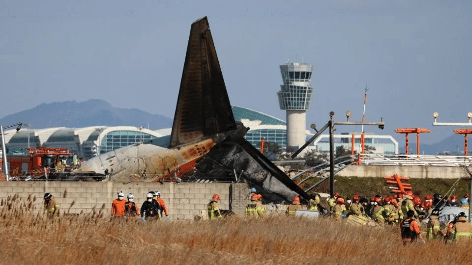 Reportan que pilotos del avión accidentado en Corea del Sur en diciembre apagaron el motor equivocado tras el impacto de un ave