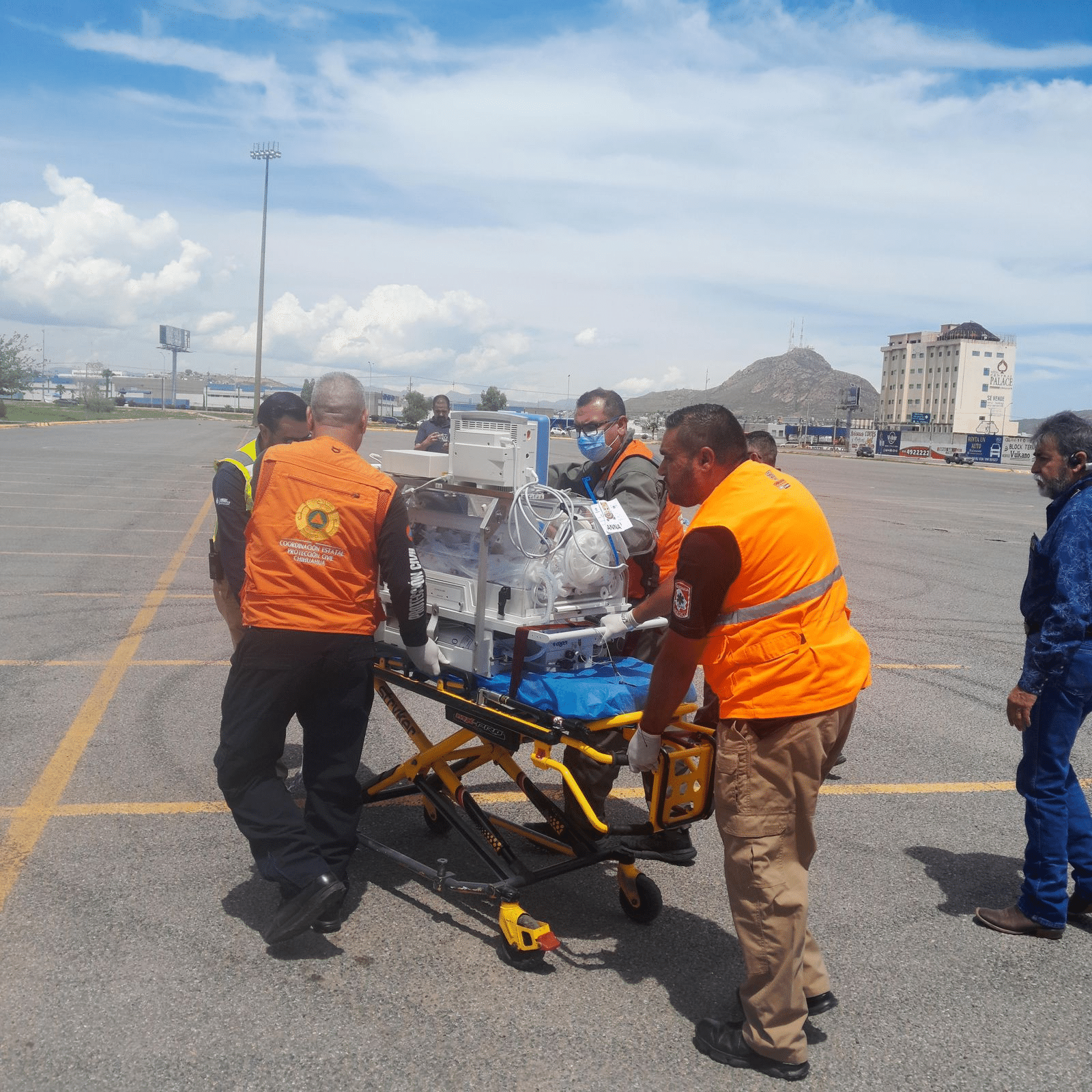Realizan traslado aeromédico de paciente pediátrica desde Ciudad Juárez a Chihuahua
