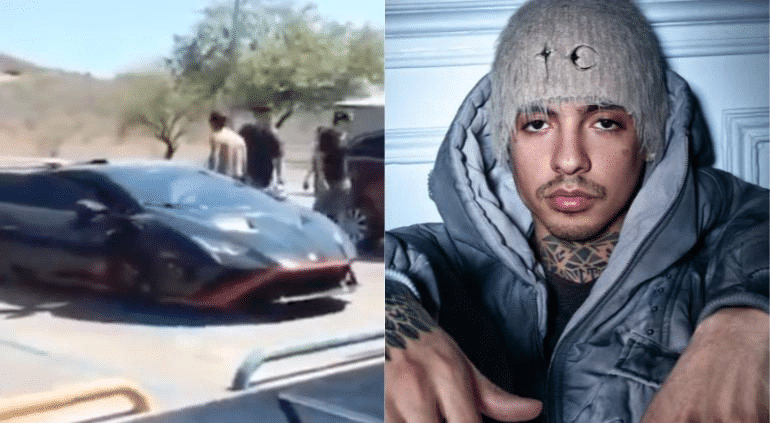 Tunden a Natanael Cano por estacionar su auto de lujo en ¡cajón azul!