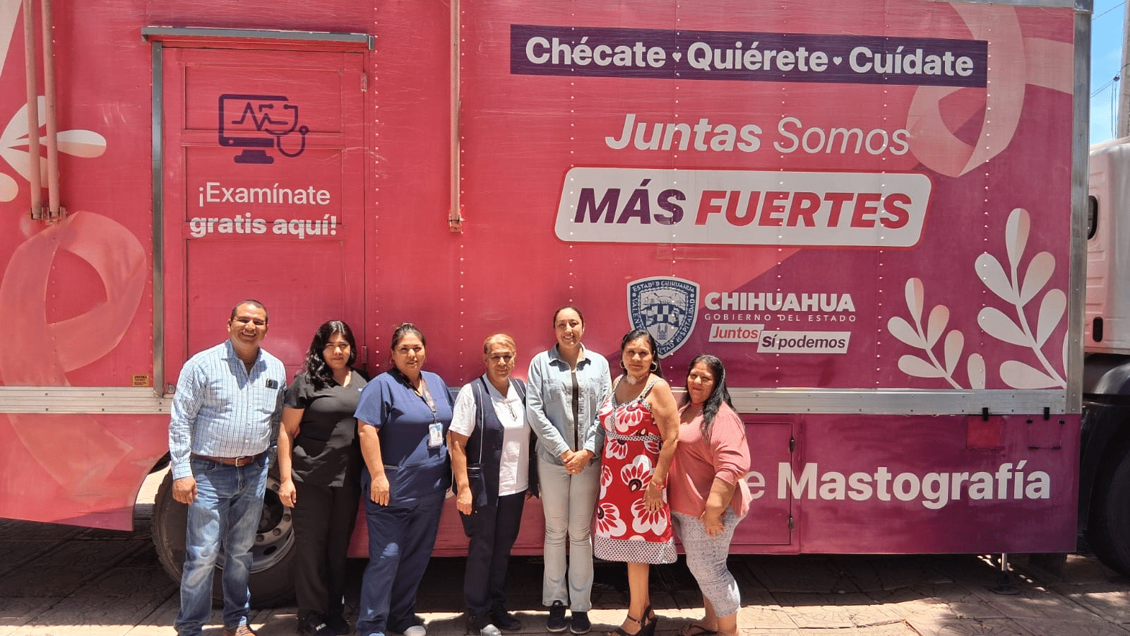 Unidad móvil de mastografías para mujeres de La Cruz