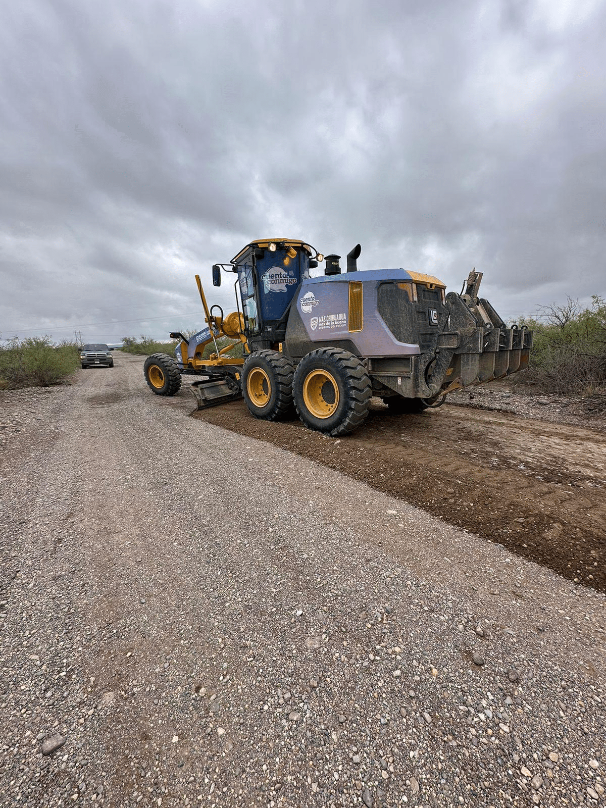 Continúa municipio la rehabilitación de caminos rurales en Estación Díaz y San Leonardo