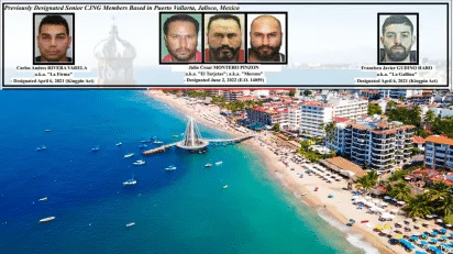 Sancionó EU a 13 empresas del CJNG por fraude en tiempos compartidos