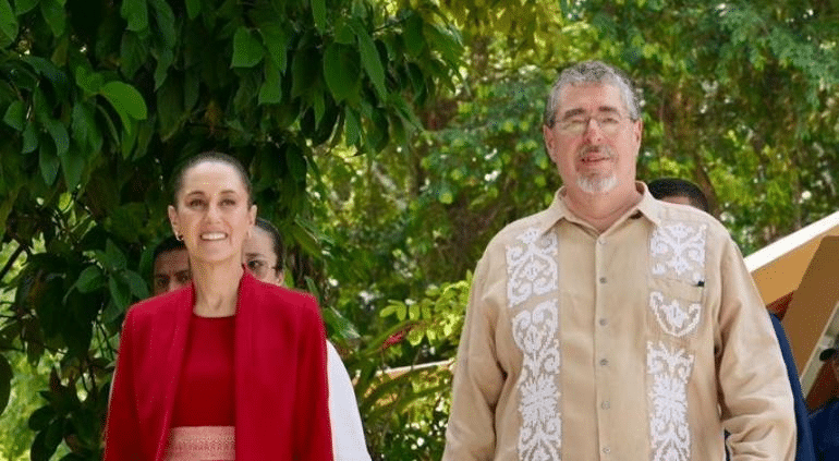 Llegó Sheinbaum a Guatemala para reunión con Bernardo Arévalo