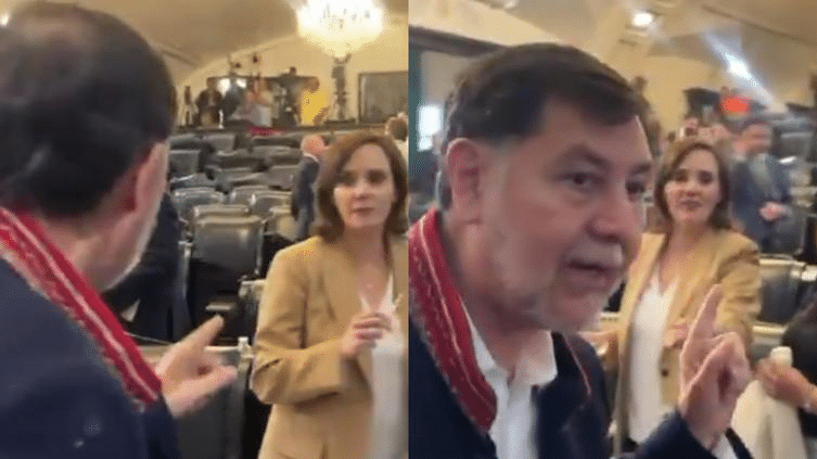 “Conteste, cobarde”: Se enfrentan Noroña y Lilly Téllez en el Congreso