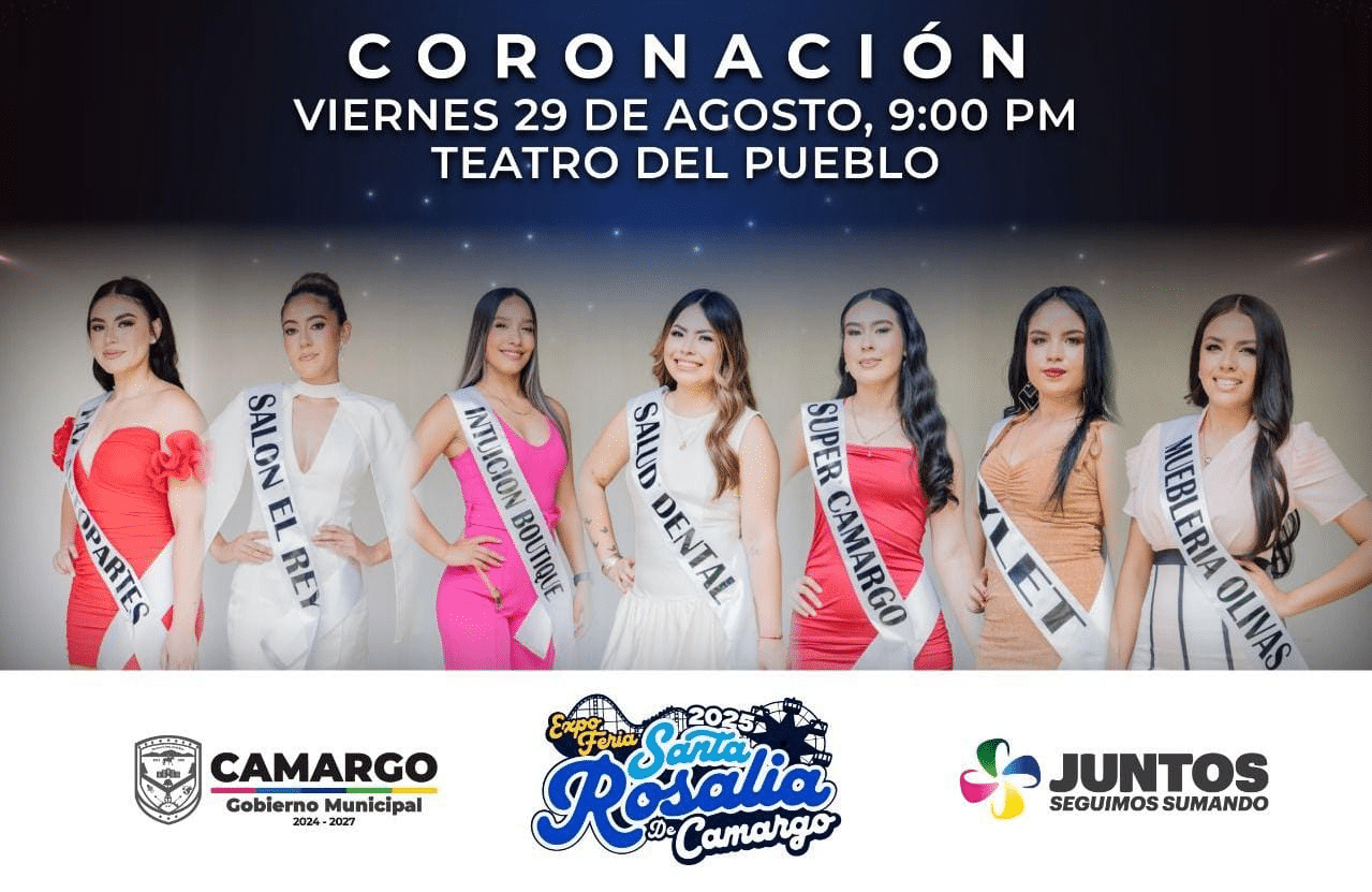 Este jueves en el teatro semifinal del certamen de la Reina Santa Rosalía de Camargo y el viernes coronación en el teatro del pueblo