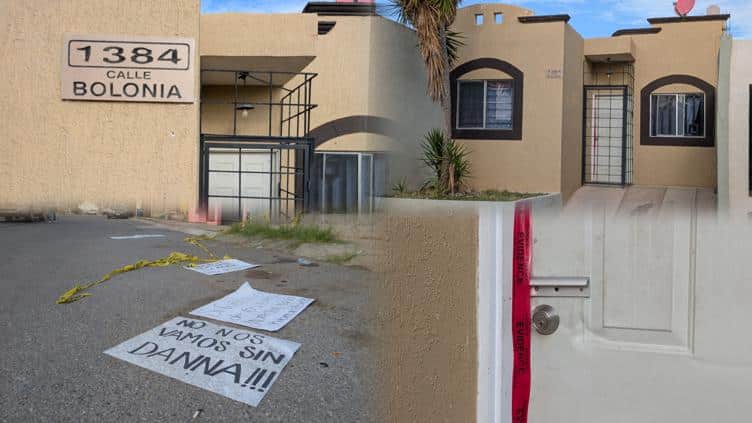 Silencio, cintas y pancartas en domicilio donde encontraron a Danna 📷