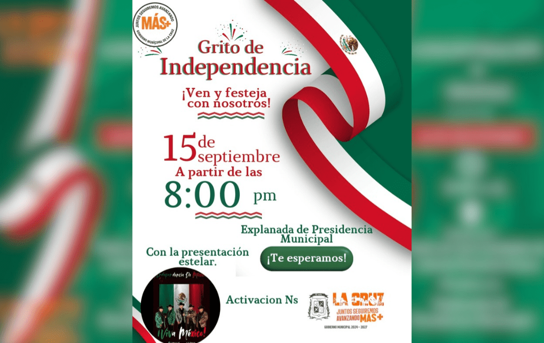 La Cruz se alista para celebrar el Grito de Independencia con gran fiesta mexicana