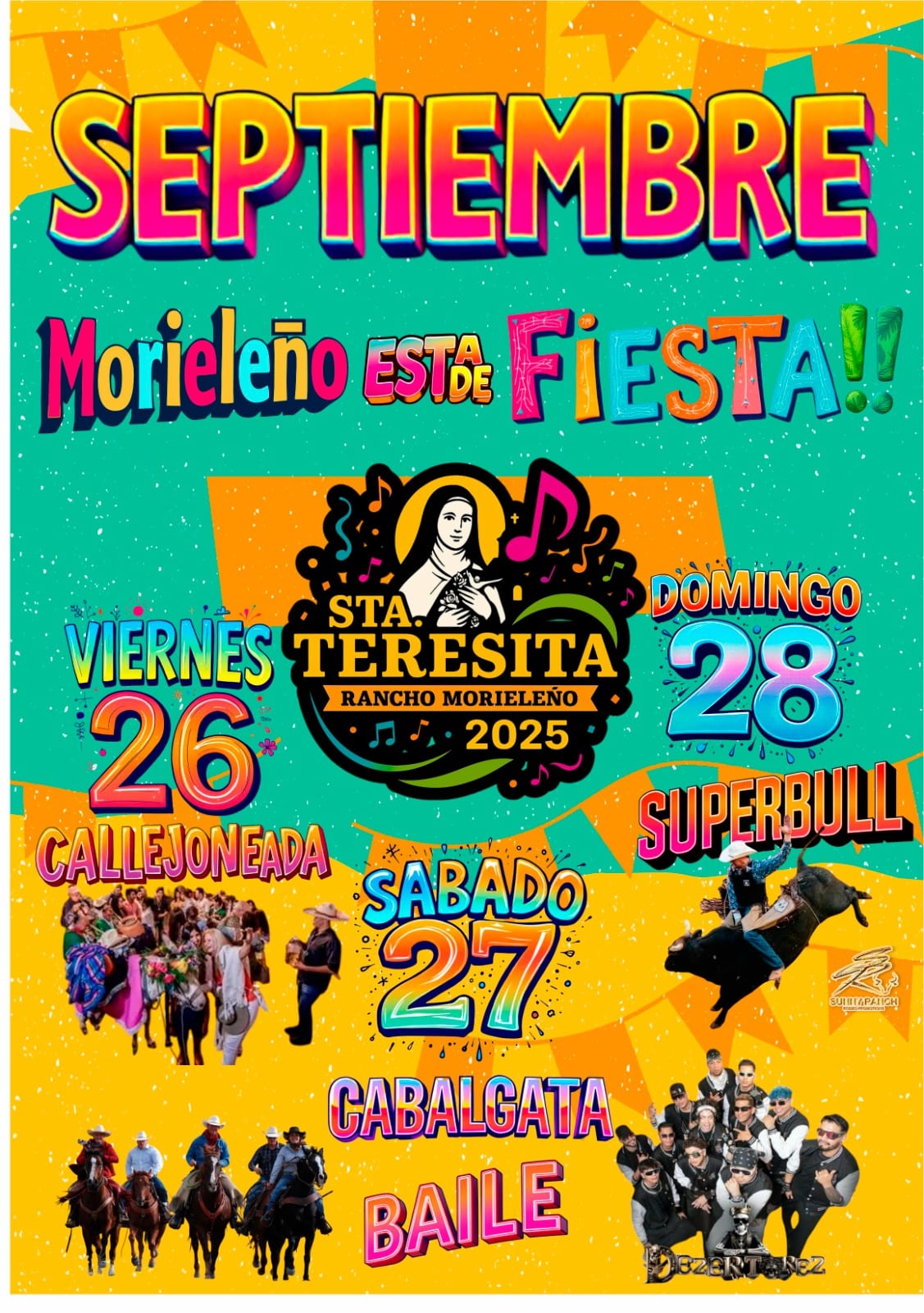 Morieleño se prepara este fin de semana para celebrar sus fiestas tradicionales en honor a Santa Teresita del niño Jesús